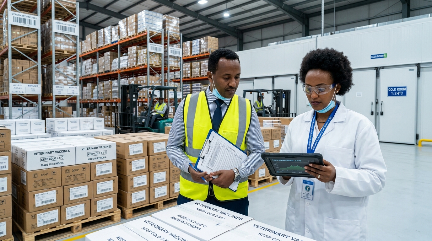 From Bole Cargo Terminal to Regional Ethiopian Farms: Continuous Cold-Chain Logistics for Vaccines & Biologicals